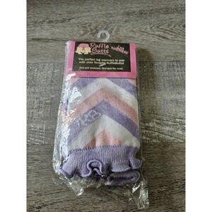 Ruffle Butts Baby Toddler Legwarmers Leg Warmers Lavender Pink Chevron New